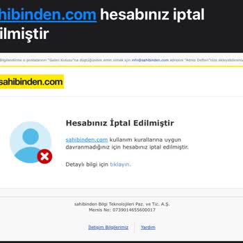 Sahibinden Haksız Hesap Engeli