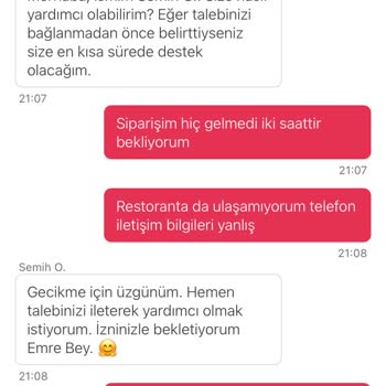 Çeşme Marina Burger King Siparişim Gelmedi İletişim Kuramadık