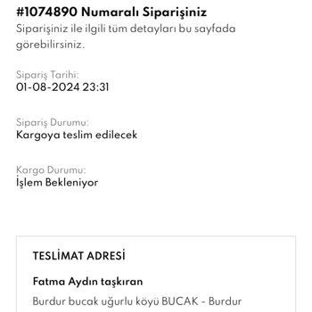 Kıyafet Sepeti Dress Abiye İademi Yapmıyor