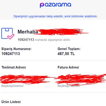 Pazarama Siparişi Alıyor Ancak Türlü Hileler İle Ürünleri Göndermiyor