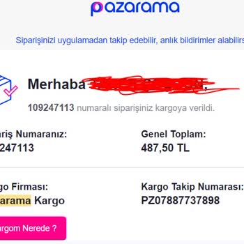 Pazarama Siparişi Alıyor Ancak Türlü Hileler İle Ürünleri Göndermiyor