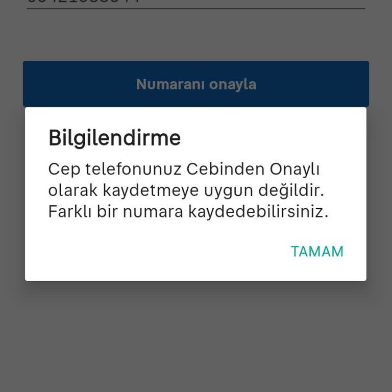 Sahibinden Cep Telefon Kayıt