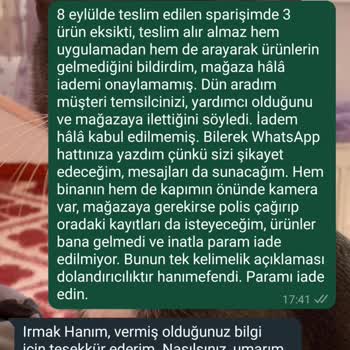 A101 Kapıda Paramı Vermiyor