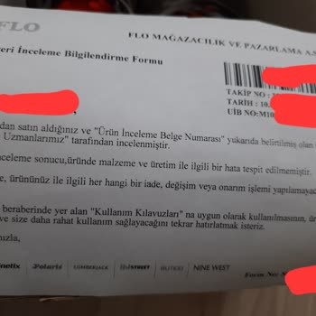 FLO Ayakkabı FLO Ve 15 Gün Giymeden Yırtılan Ayakkabı