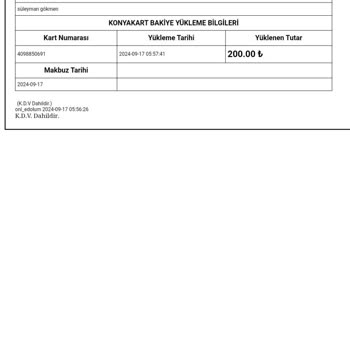 Konya Büyükşehir Belediyesi Konya El Kart Dolum Hatası Mağduriyeti