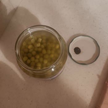 Akfa Bezelye Konserve Urunu Kapak İçi Boyalı Lekeli