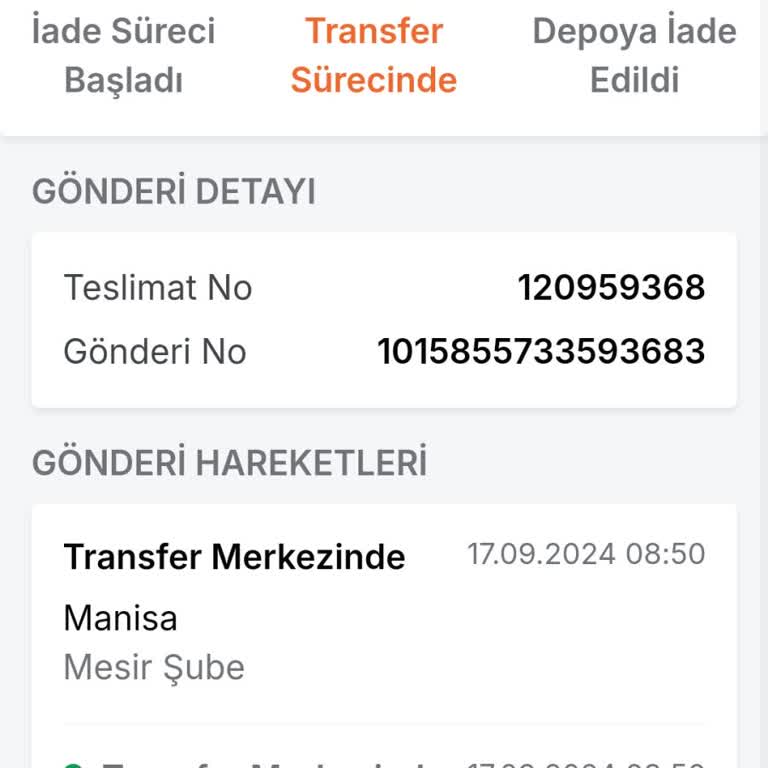 Trendyol Express Kargoyu İptale Düşürdü