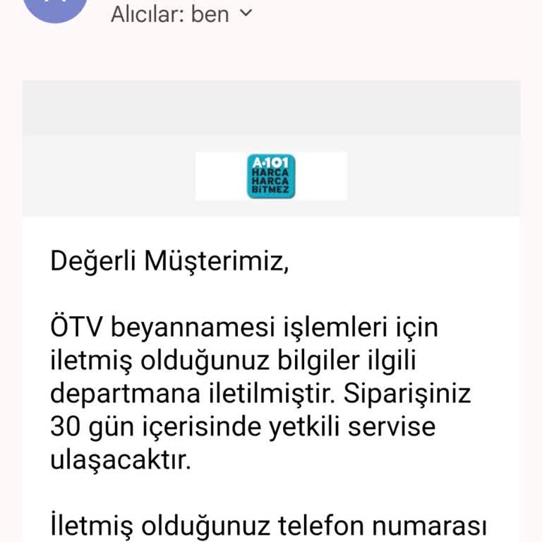 A101 Online Siparişli Volta APEC Amp5 Ürünüm 1 Aydır Gelmedi