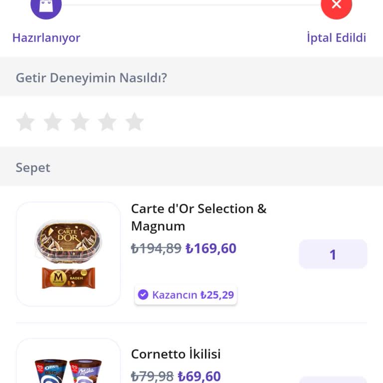 Getir Gece Yarısı Siparişim Teslim Edilmedi