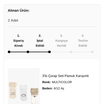 Koton Siparişimdeki Ürünü Göndersin Lütfen