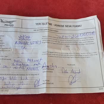 Pegasus Hava Yolları Valizimi Kırdı