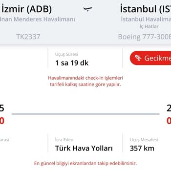 Türk Hava Yolları Uçuşun Ertelenmesi HKK İade Talebi