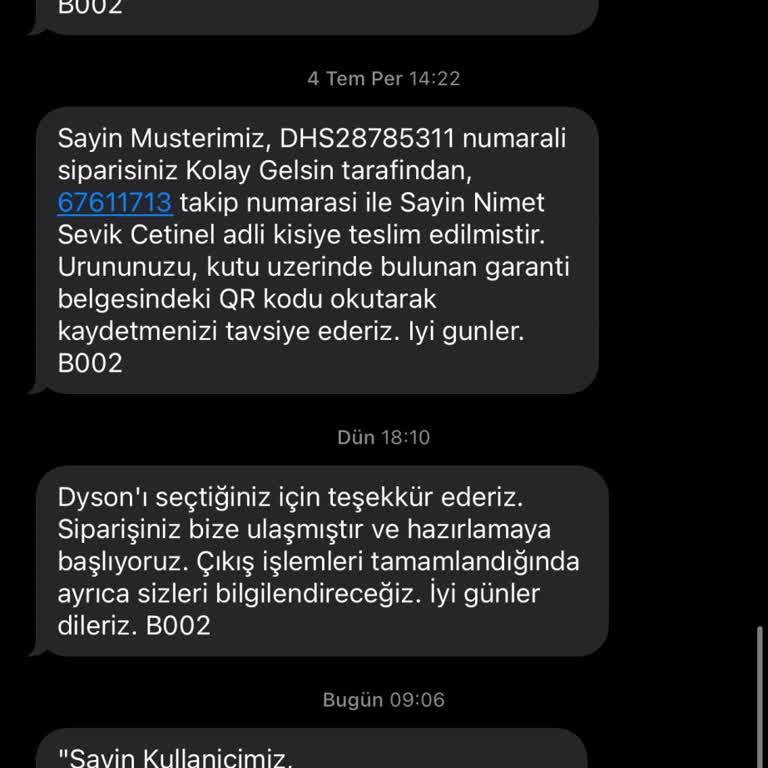 Dyson Garantili Ama Garantisiz Ürün