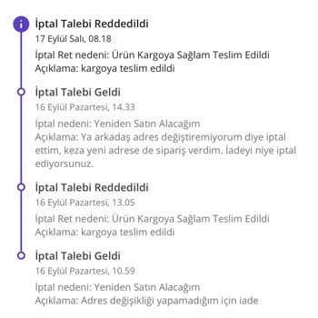 N11 Adres Güncelleme Ve İade Süreci Sorunu