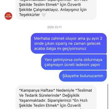 Hepsi Moda Sipariş Verdiğim Ürün Stokta Yok Ve İade Yapılmıyor