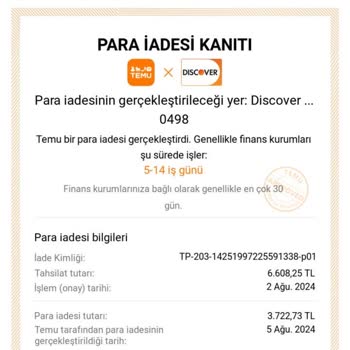 Temu İadeleri İle İlgili Ziraat Bankası Kredi Kartı Sorunu