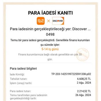 Temu İadeleri İle İlgili Ziraat Bankası Kredi Kartı Sorunu