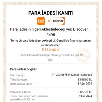 Temu İadeleri İle İlgili Ziraat Bankası Kredi Kartı Sorunu