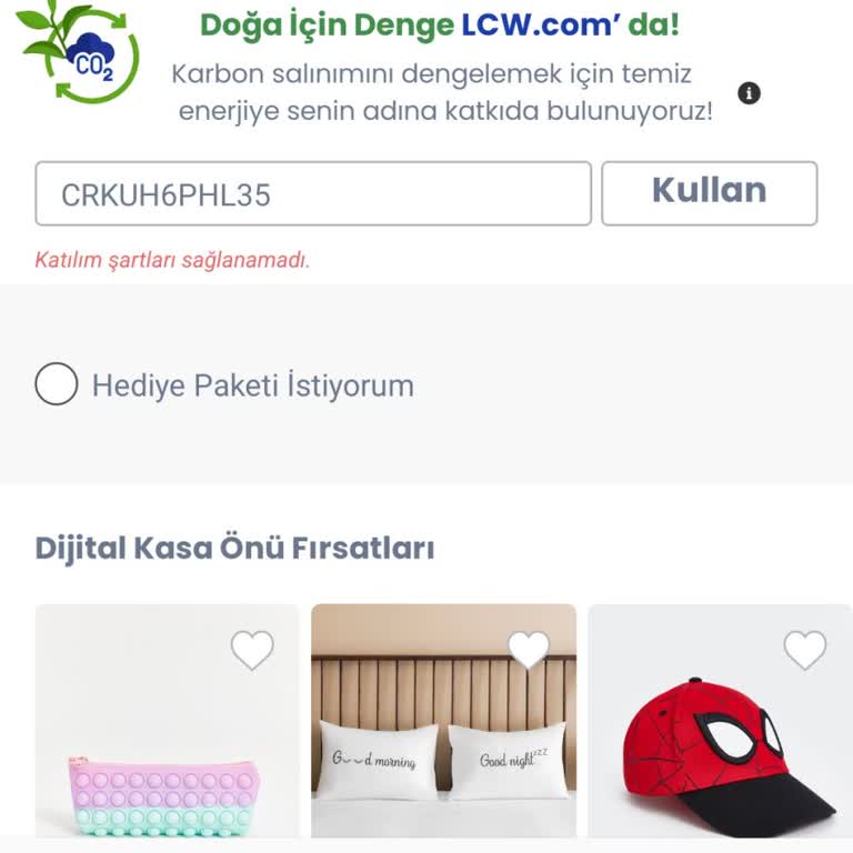 LC Waikiki İndirim Kodu Sorunu