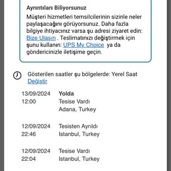 UPS Türkiye Sorunu Gereksiz Bekletme