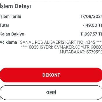 CV Maker Habersiz Para Çekiyor