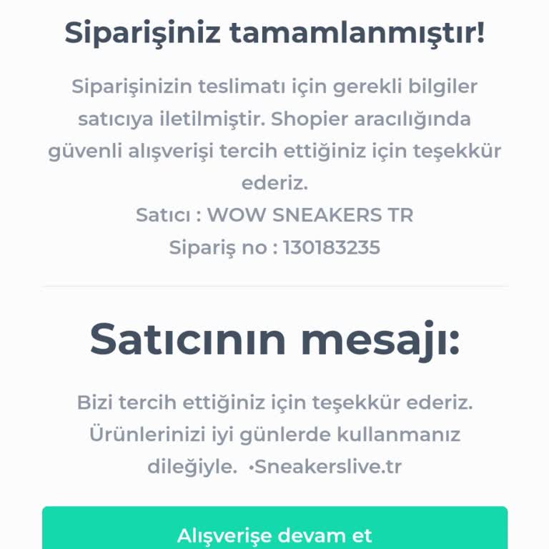 Wow Sneakers Tr Ürün Gönderilmedi!
