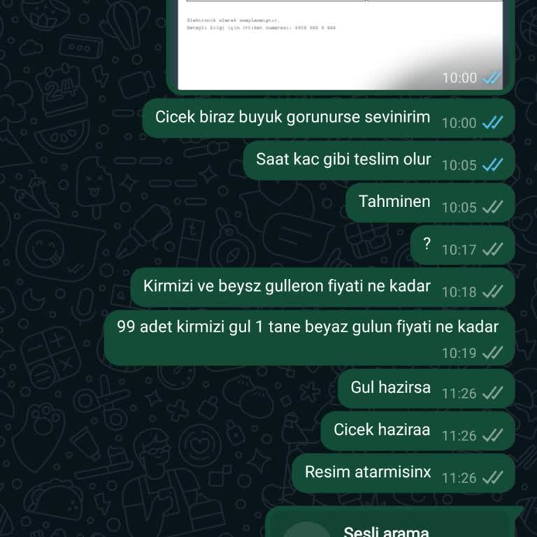 Efsun Çiçekçim Çiçekçilik Hizmeti Şikayeti