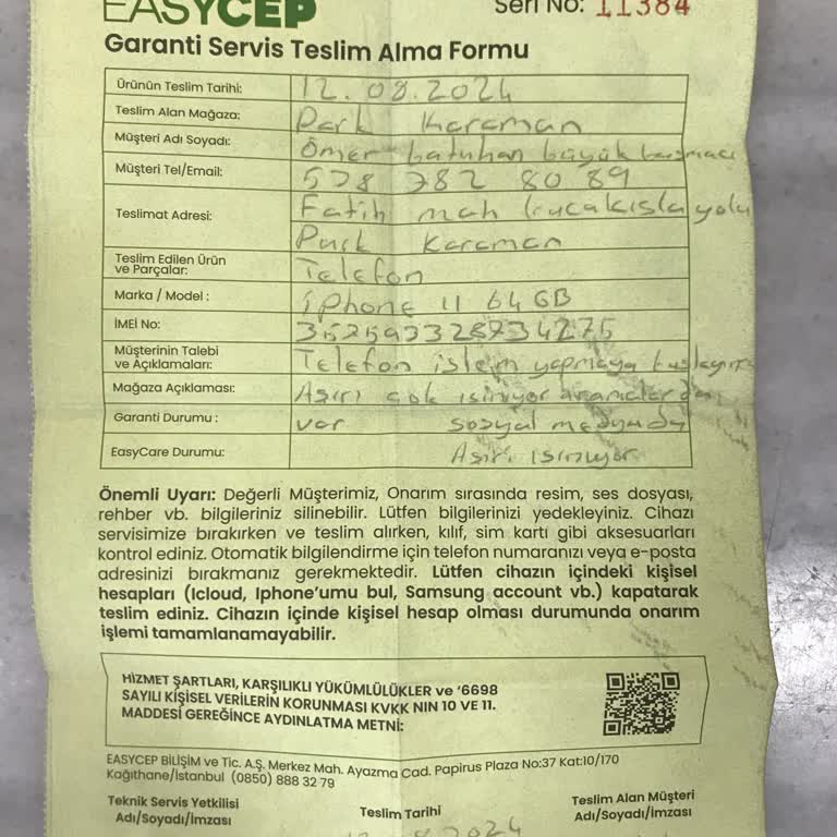 Park Karaman AVM EasyCep'in Müşterilerini Başından Savdığını Düşünüyorum