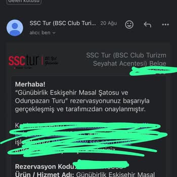 SSC Tur Tur İptali Ve İade Süreci Hakkında Şikayet