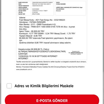 Ziraat Bankası'nda Bilgim Dışında Gerçekleşen Para Transferleri