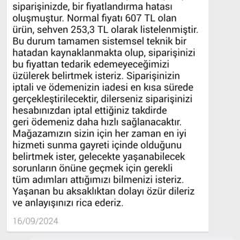 Baby Turco Ürün Siparişi Göndermiyor