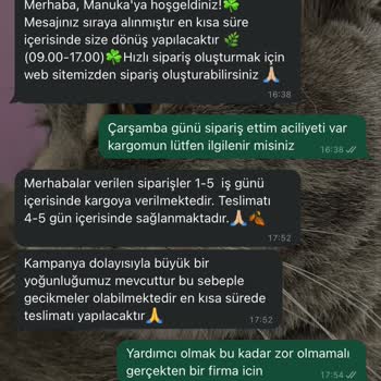 Manuka Siparişim Kargoya Verilmiyor