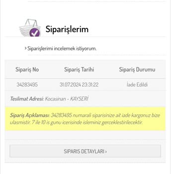 Sefamerve Para İadem Yapılmıyor 48 Gün Oldu