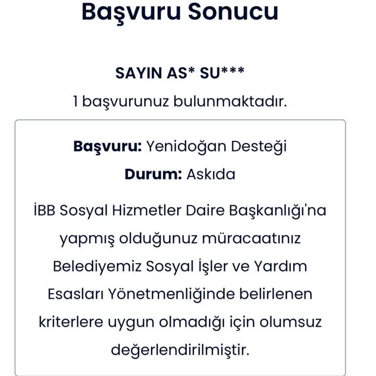 İBB Yenidoğan Destek Paketi Askıda Neden O Kadar İhtiyacım Varken