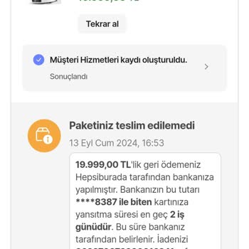 Hepsiburada Beni 2 Kez Mağdur Etti. Kargom 2 Kere İptal Edildi