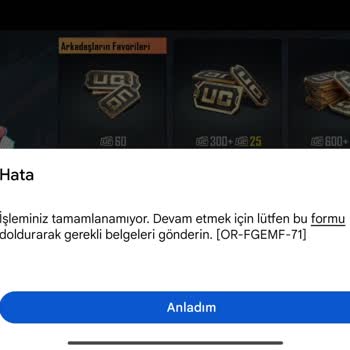 PUBG Uc Satın Alma