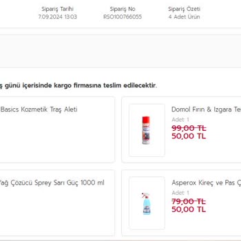 Rossmann Eksik Ürün Ve Ulaşılamayan Müşteri Hizmetleri