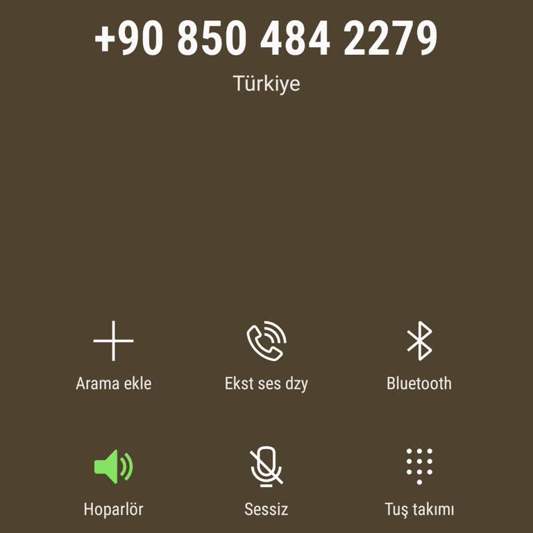 0850 484 22 79 Şüpheli Numara İle Aranma