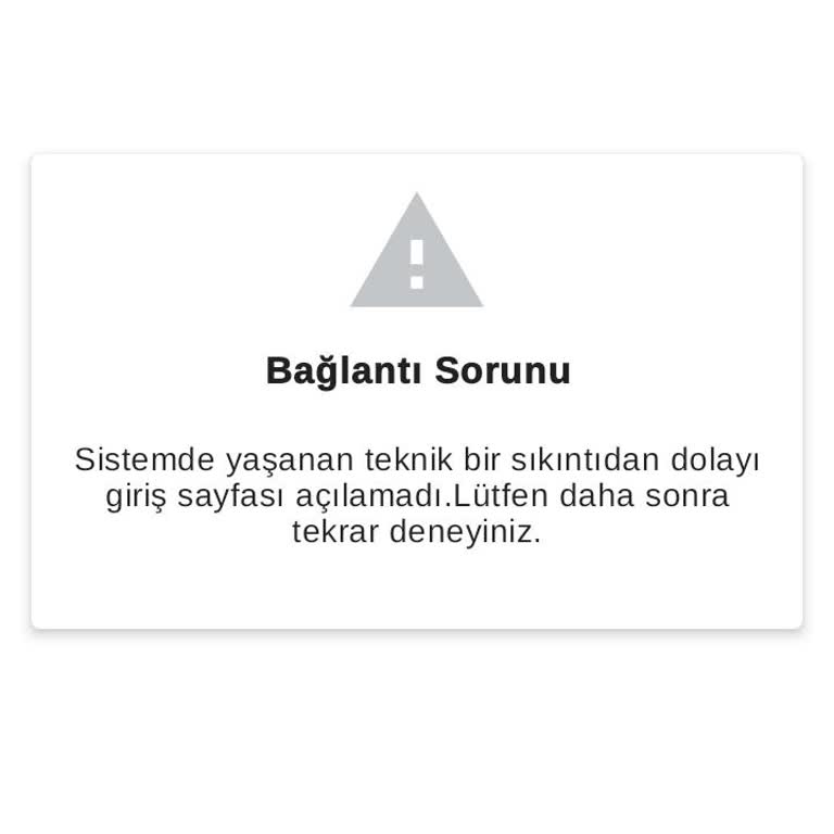 E-Devlet'e Giremiyorum, Bağlantı Hatası Diyor!