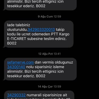 Sefamerve Sipariş İade Sürecinde Yaşanan Sorunlar