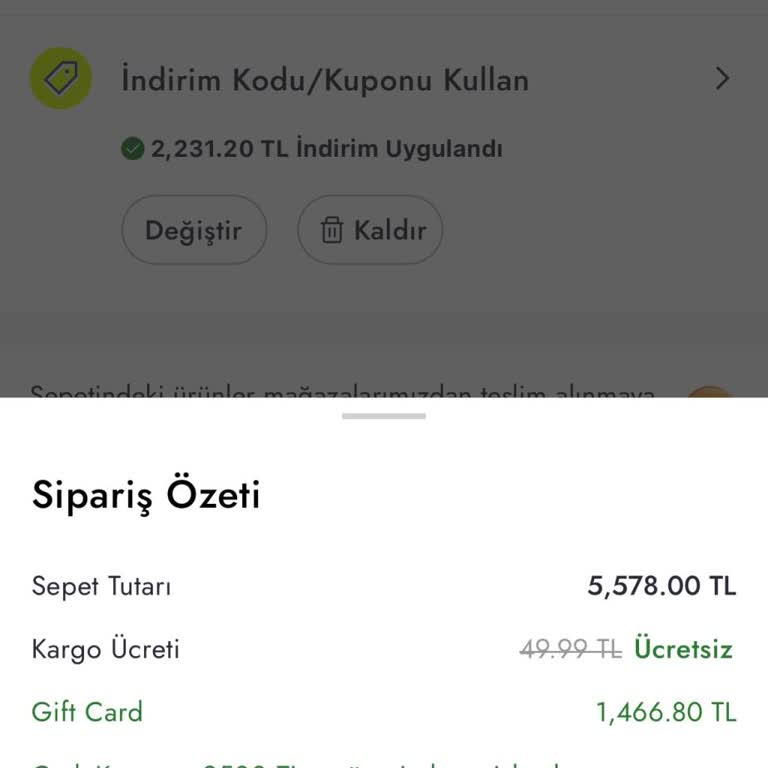 Boyner Gift Card Hatası