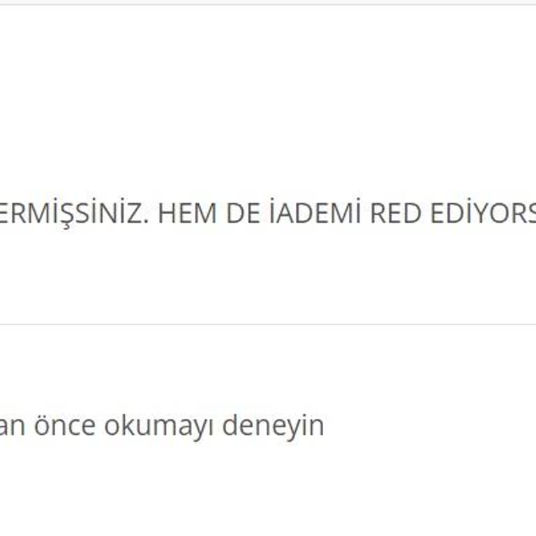 Turbo Sepet N11 Yanlış Ürün Gönderme Ve Çirkin Üslup