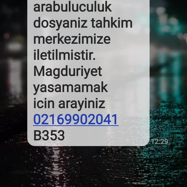 E.ARABLCLK (SMS) Asilsiz Bir Suçlama