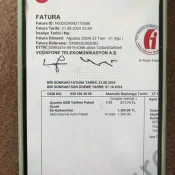 Vodafone'dan Beklenmedik Fatura Şoku