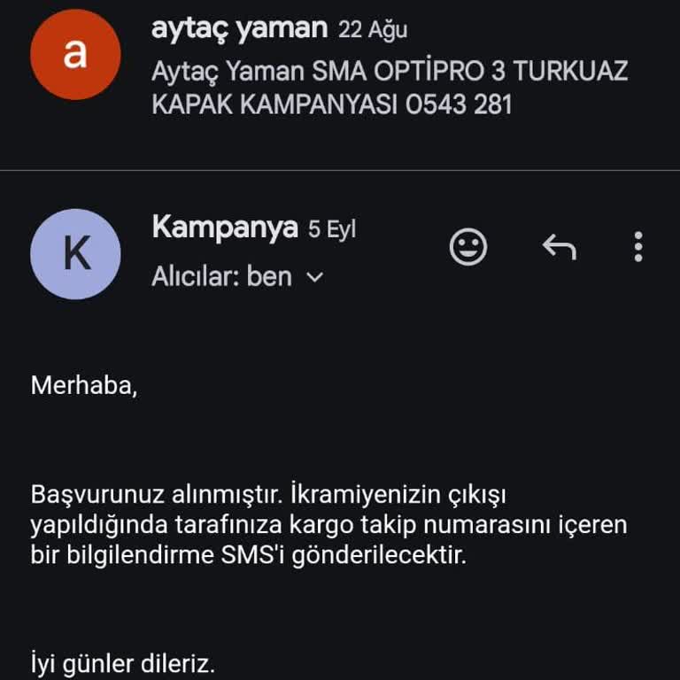 Nestle Sma Optipro 3 Mavi Kapak Kampanyası Kazandığım Ürünler Gelmedi