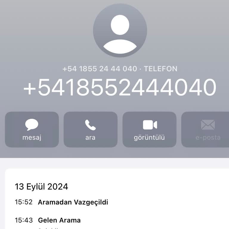 Open English'den Şüpheli Numaradan Arama