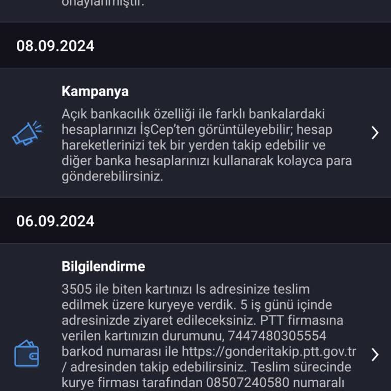 İş Bankası Mobil Bankacılıktan Müşteri Oldum Kartımı Göndermedi