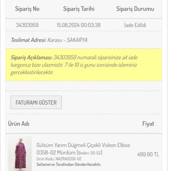 Sefamerve İade Sürecinde Yaşanan Sorunlar Ve Çağrı Merkezi Erişimsizliği