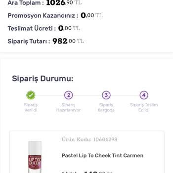 Gratis Siparişim Gelmedi Şikayet Var