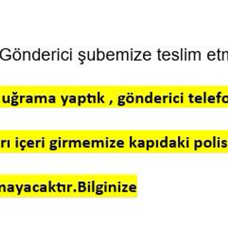 UPS Türkiye Evden Kargo Alamama
